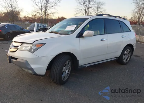 2007 Acura Mdx Technology Package from USA, damaged, VIN 2HNYD284X7H538117